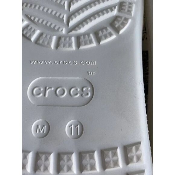 Crocs Classic Crush Bandana‎ Clog Paisley White Slip On 208119-2ZM Men’s Sz 11 main image 9